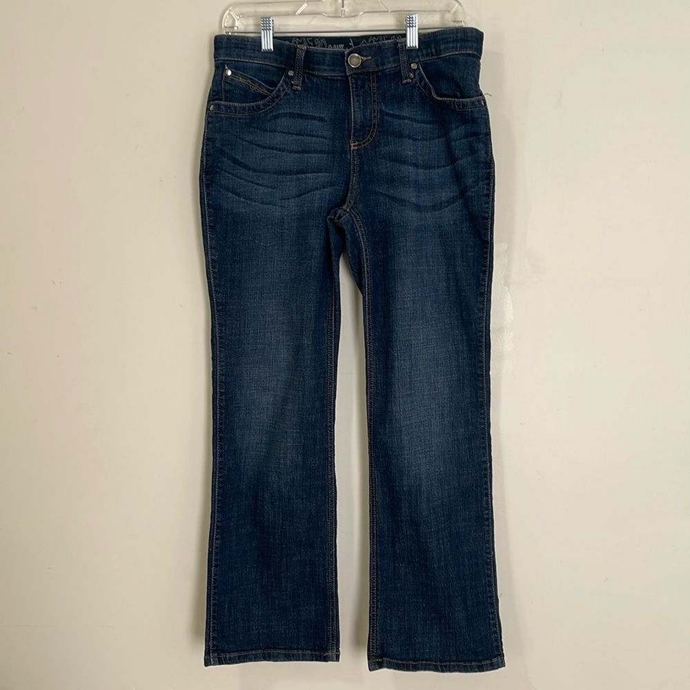 ☀️Sale☀️ Wrangler Q baby dark wash denim jeans size 9/10
